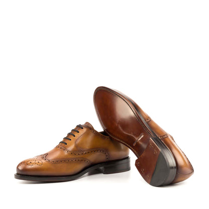 Cognac Calf Full Brogue - Mr. Dan1els Bespoke Shoes