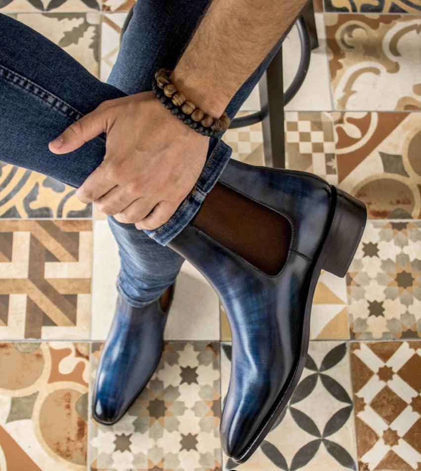 Midnight Chelsea Boot - Mr. Dan1els Bespoke Shoes