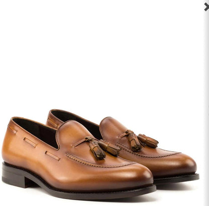 Cognac Loafer - Mr. Dan1els Bespoke Shoes