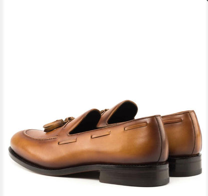 Cognac Loafer - Mr. Dan1els Bespoke Shoes