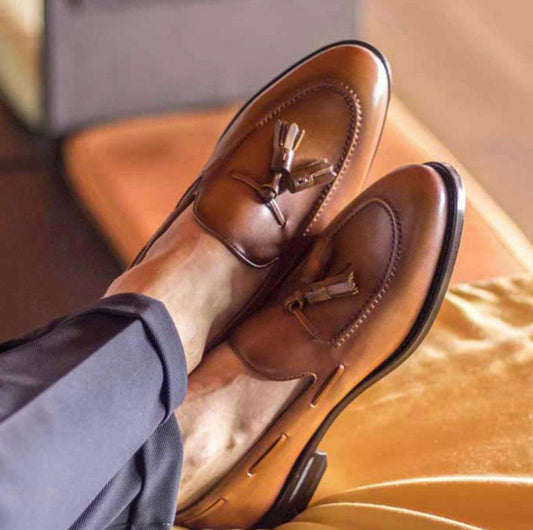 Cognac Loafer - Mr. Dan1els Bespoke Shoes